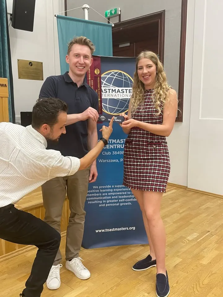 Gratulujemy zwycięzcom konkursów spotkania Toastmasters Centrum 10.09.2026👏🎉 — zdjęcie 2