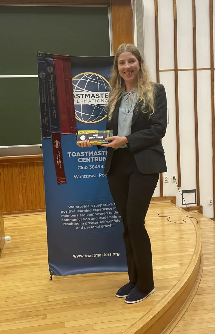 Gratulujemy zwycięzcom konkursów spotkania #577 Toastmasters Centrum 01.10.2026 👏 🎉 — zdjęcie 3