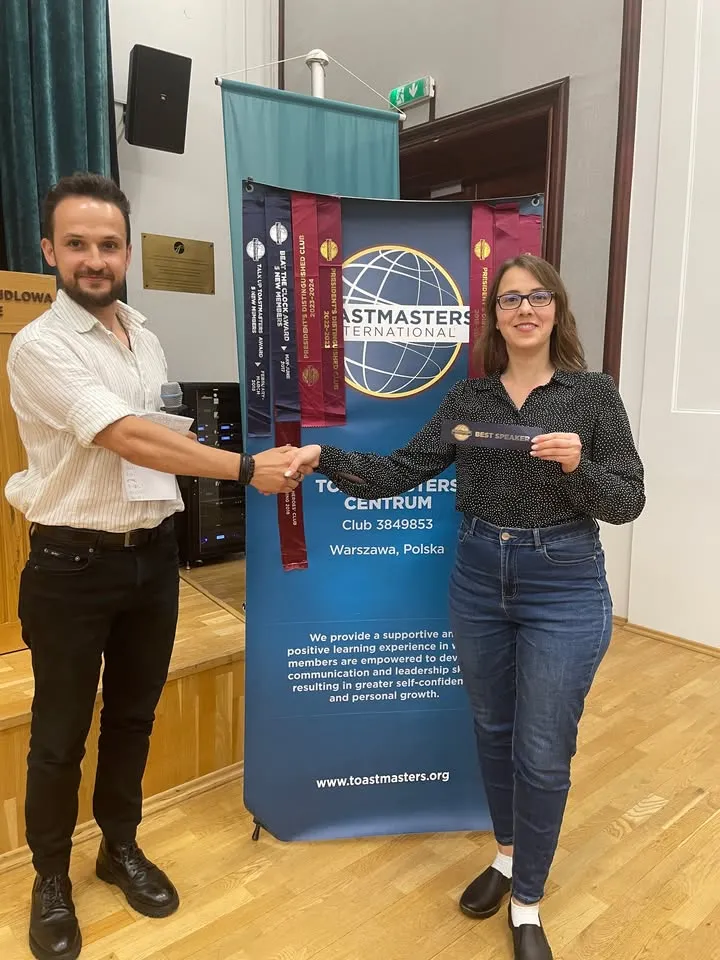 Gratulujemy zwycięzcom konkursów spotkania Toastmasters Centrum 10.09.2026👏🎉 — zdjęcie 5